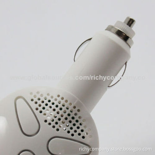Dual USB Car Charger with Air Purifier
